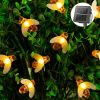 1pc Solar Lights String; 20LEDs Path Lights With 8 Lighting Modes; Outdoor Waterproof Simulation Honey Bees Decor Garden Lights For Garden Wedding Law