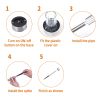 10pcs Garden Outdoor Stainless Steel LED Solar Landscape Path Lights Yard Lamp