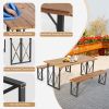 6-Person Outdoor Patio Dining Table Set with 2 Inch Umbrella Hole