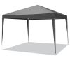 10'x10' Gazebo Waterproof Outdoor Canopy Patio Tent Party Tent for Wedding BBQ Cater, Black