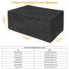 210D Waterproof Outdoor Furniture Cover Windproof Dustproof Patio Furniture Protector Oxford Cloth Garden S Size