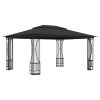 Gazebo with Nets 9.8'x13.1'x8.7' Anthracite