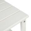 36*36*47cm Single Layer Square HDPE Side Table White