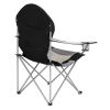 Medium Camping Chair Fishing Chair Folding Chair Black Gray