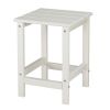 36*36*47cm Single Layer Square HDPE Side Table White