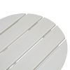 46*46*46cm Single Layer Round HDPE Side Table White