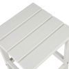 36*36*47cm Single Layer Square HDPE Side Table White