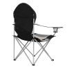 Medium Camping Chair Fishing Chair Folding Chair Black Gray