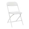 4pcs Injection Molding Classic Garden Plastic Folding Chair White