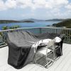 210D Waterproof Outdoor Furniture Cover Windproof Dustproof Patio Furniture Protector Oxford Cloth Garden 3XL Size