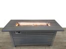 Living Source International 24" H x 54" W Steel Outdoor Fire Pit Table with Lid