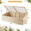 Wooden Garden Portable Greenhouse Raised Bed