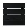 36*36*47cm Single Layer Square HDPE Side Table Black