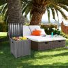 Free shipping 51gal 195L Outdoor Garden Plastic Storage Deck Box Chest Tools Cushions Toys Lockable Seat Waterproof  YJ