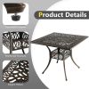 Cast Aluminum Outdoor Patio Dining Table