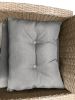 Outdoor;  Patio Furniture Sets;  4 Piece Conversation Set Wicker Ratten Sectional Sofa with Seat Cushions