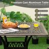 Cast Aluminum Outdoor Patio Dining Table