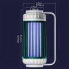 1pc Electric Rechargeable Photocatalytic Anti Mosquito Killer Lamp UV Bug Insect Trap Light Pest Control Repellent